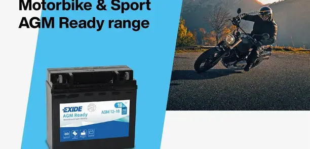 Exide Technologies breidt ‘ready-to-go’ Motorbike & Sport AGM Ready range uit