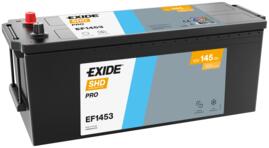 Car battery with Exide label on a transparent background.