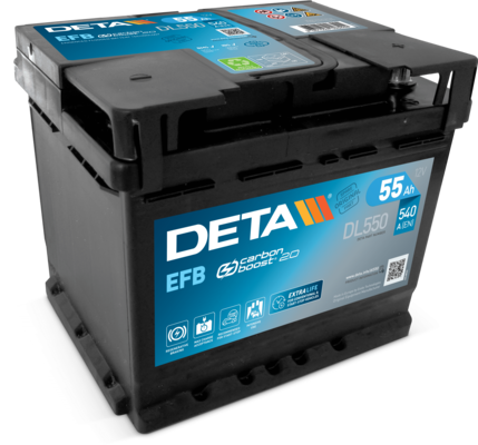 DETA DB604 Power 12V 60Ah 390A Autobatterie, Starterbatterie, Boot, Batterien für