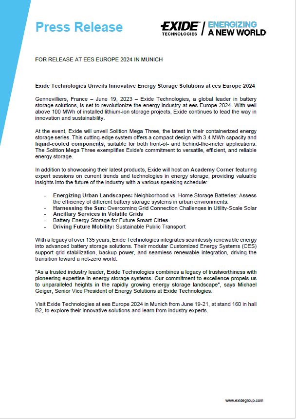 press release