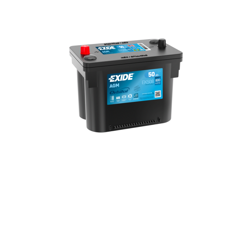 EXIDE EK508 AGM START-STOP Autobatterie Batterie Starterbatterie 12V 50Ah  EN800A 