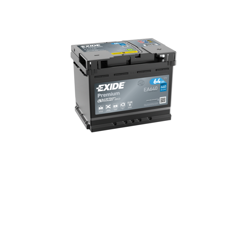 Exide Premium Battery EA640 12V 64AH 640EN 242 X 175 X 190 L2 B13
