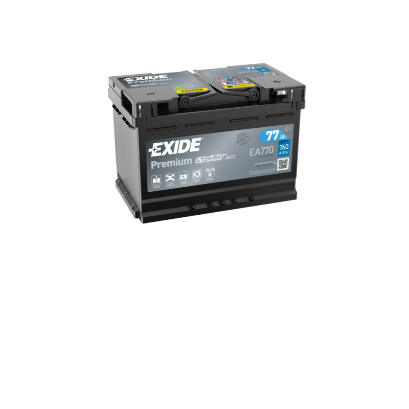 Exide EA770 Premium Carbon Boost Starterbatterie 77Ah / 760A, 88,00 €