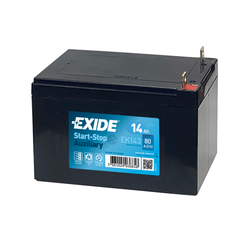 EXIDE Starter Battery Start-Stop Auxiliary EK151 3 Business day delivery to  USA