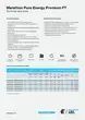 Marathon Pure Energy Premium FT Data Sheet