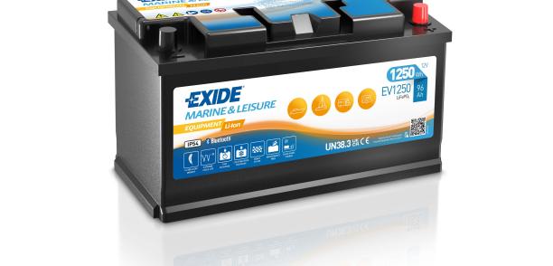 Udvidet sortiment af Exide Marine & Fritid Equipment Lithium LifePO₄-batterier til mobilehome, båd og hytter.
