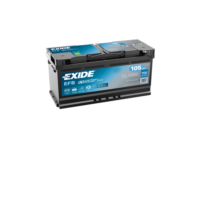 EXIDE Start-Stop, EFB Batterie EL955 12V 95Ah 800A Korean B1, B1 D31 EFB- Batterie EL800 (115EFB)