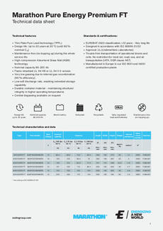 Marathon Pure Energy Premium FT Data Sheet