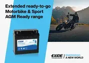 Exide Technologies extends ‘ready-to-go’ Motorbike & Sport AGM Ready range