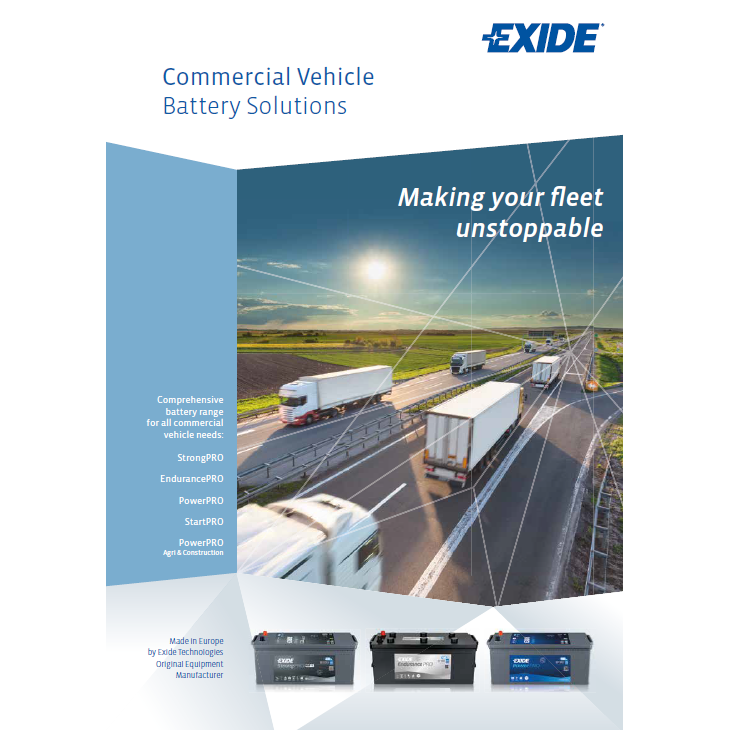 Exide - katalog akumulatorów do pojazdów użytkowych