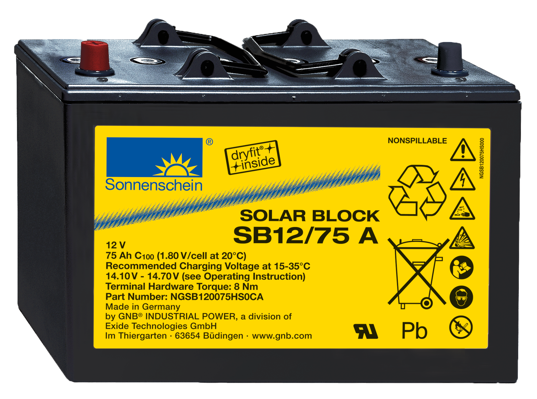 Аккумулятор для солнечных батарей 12