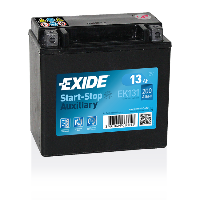 Exide Start-Stop Auxiliary Battery for cars