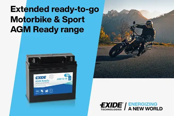 Exide Technologies extends ‘ready-to-go’ Motorbike & Sport AGM Ready range