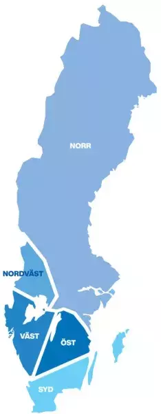 Karta Sverige