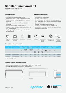 Sprinter Pure Power FT Data Sheet
