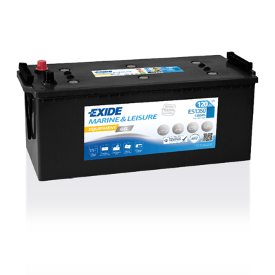 Batterie Exide Marina Gel ES900. 80Ah - 540A(EN) 12V. Boîte L5  (353x175x190mm) - VT BATTERIES